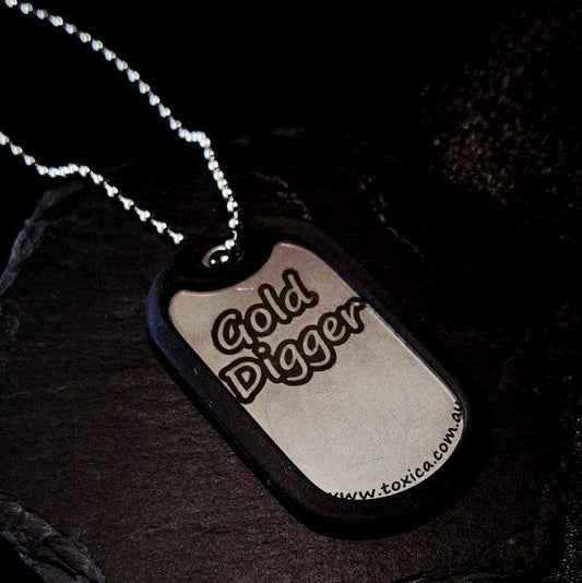 Gold Digger - Dog Tag Necklace