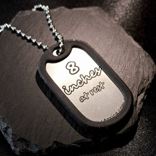 8 inches at Rest - - Dog Tag Necklaces